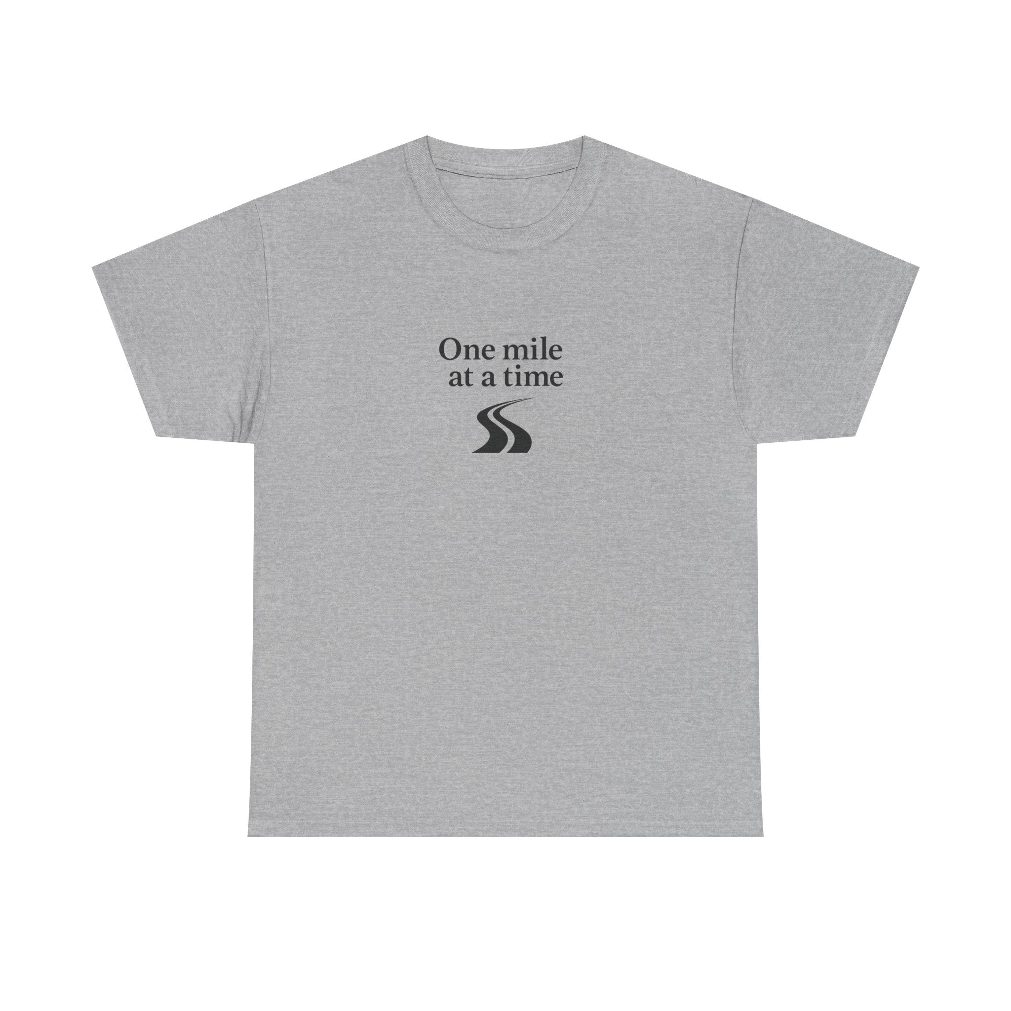 One Mile Endurance Tee — Inspirational White Graphic T-Shirt