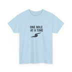 One Mile Endurance Tee — Inspirational White Graphic T-Shirt