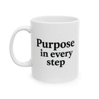 One Mile Road Map Ceramic Mug — Runner & Traveler Coffee Cup (11oz, 15oz)