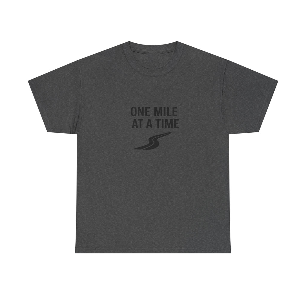 One Mile Endurance Tee — Inspirational White Graphic T-Shirt