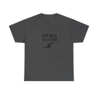 One Mile Endurance Tee — Inspirational White Graphic T-Shirt