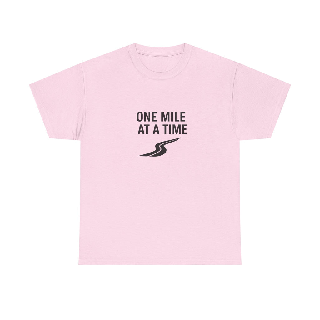 One Mile Endurance Tee — Inspirational White Graphic T-Shirt