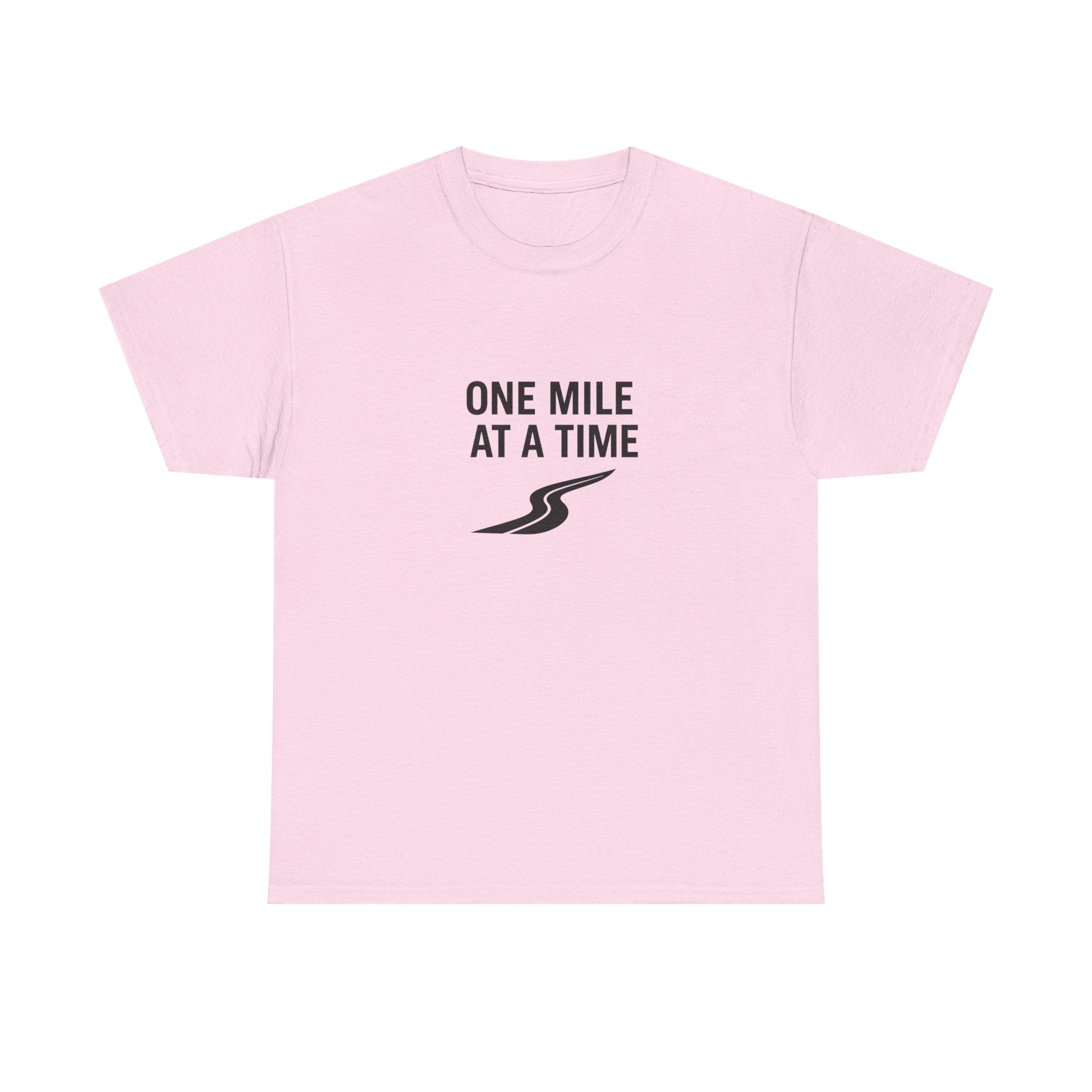 One Mile Endurance Tee — Inspirational White Graphic T-Shirt