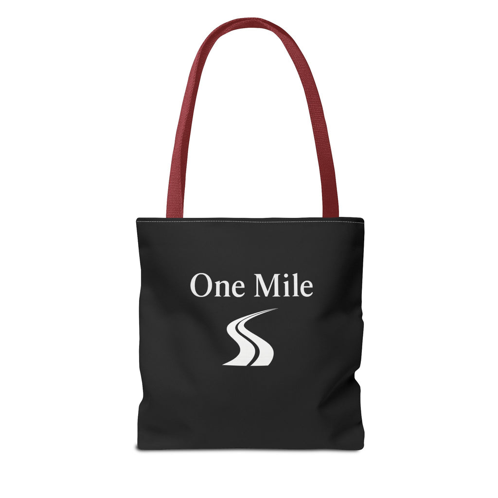 One Mile Logo Tote Bag — Everyday Traveler / Running & Fitness Canvas Tote