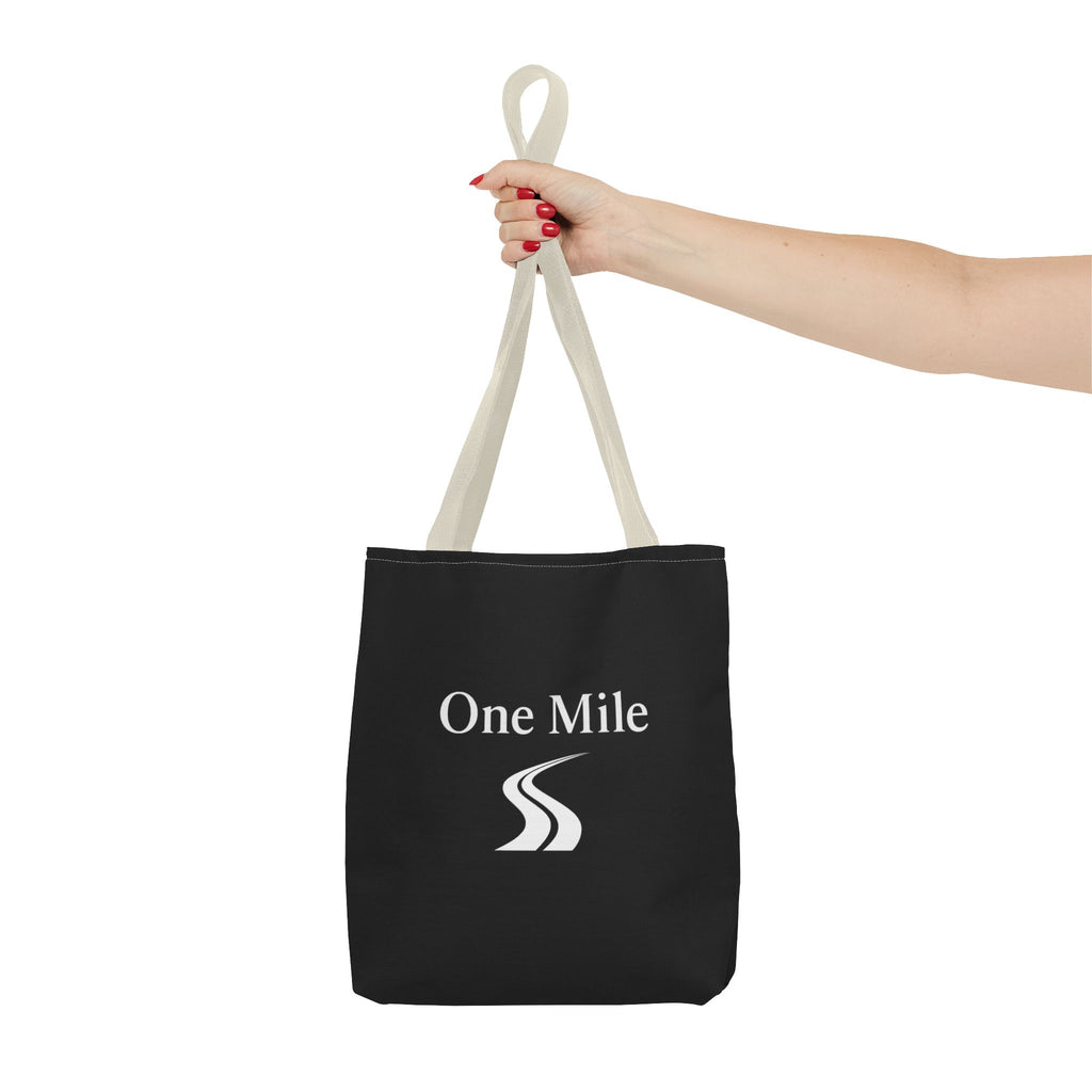 One Mile Logo Tote Bag — Everyday Traveler / Running & Fitness Canvas Tote