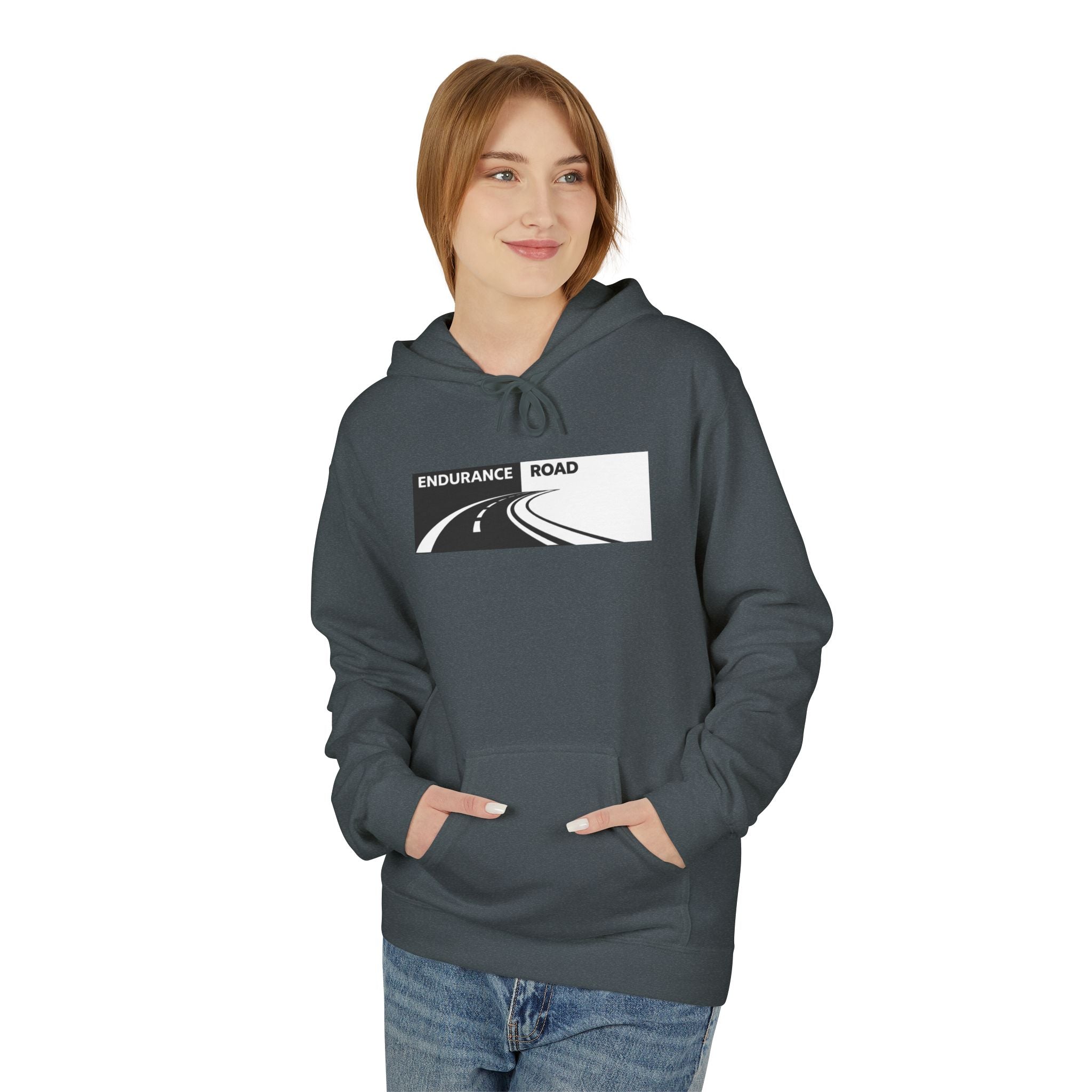 Endurance Road Hoodie – Minimal Runner Graphic Pullover