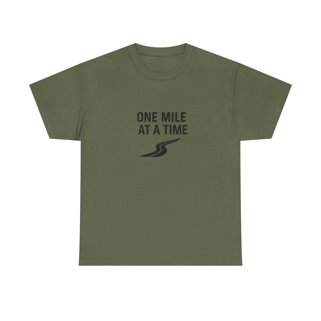 One Mile Endurance Tee — Inspirational White Graphic T-Shirt