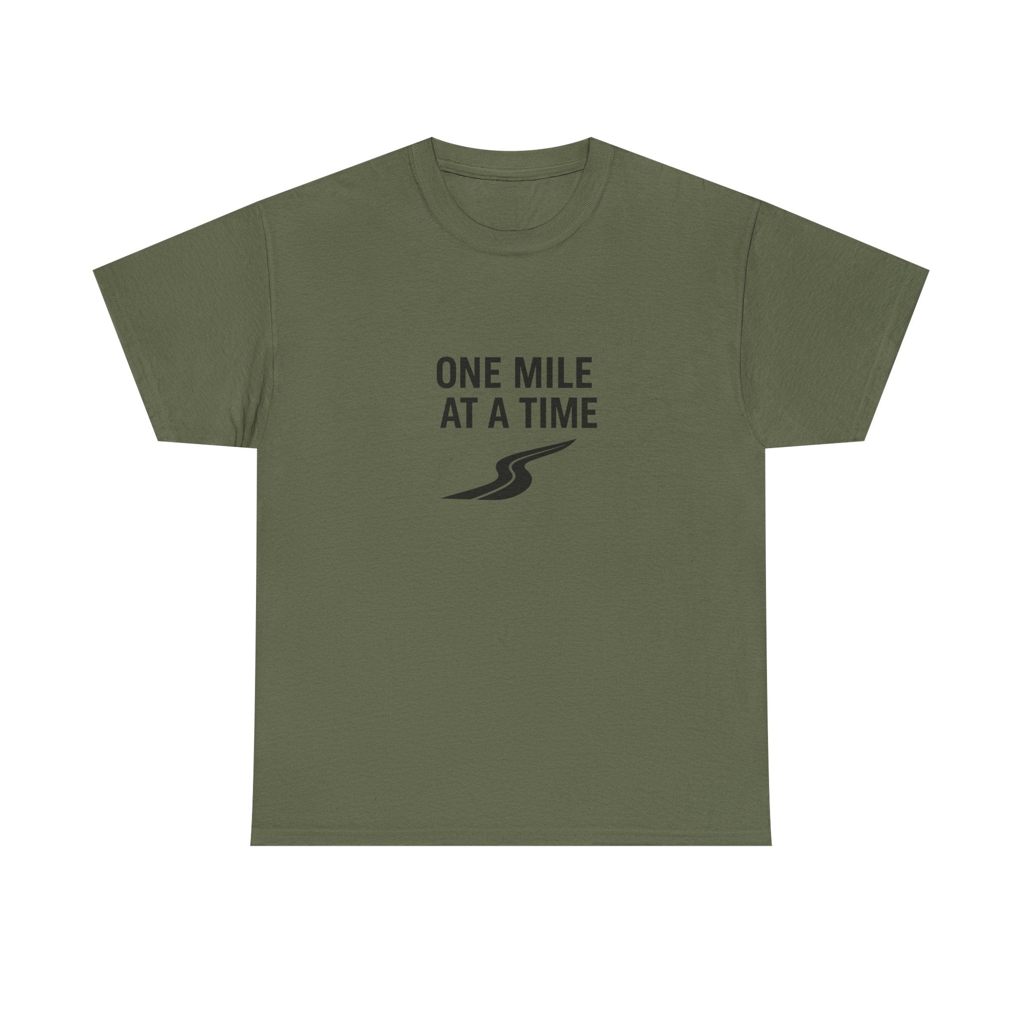 One Mile Endurance Tee — Inspirational White Graphic T-Shirt