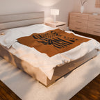 One Mile American Flag Velveteen Plush Blanket – Route Graphic Cozy Throw