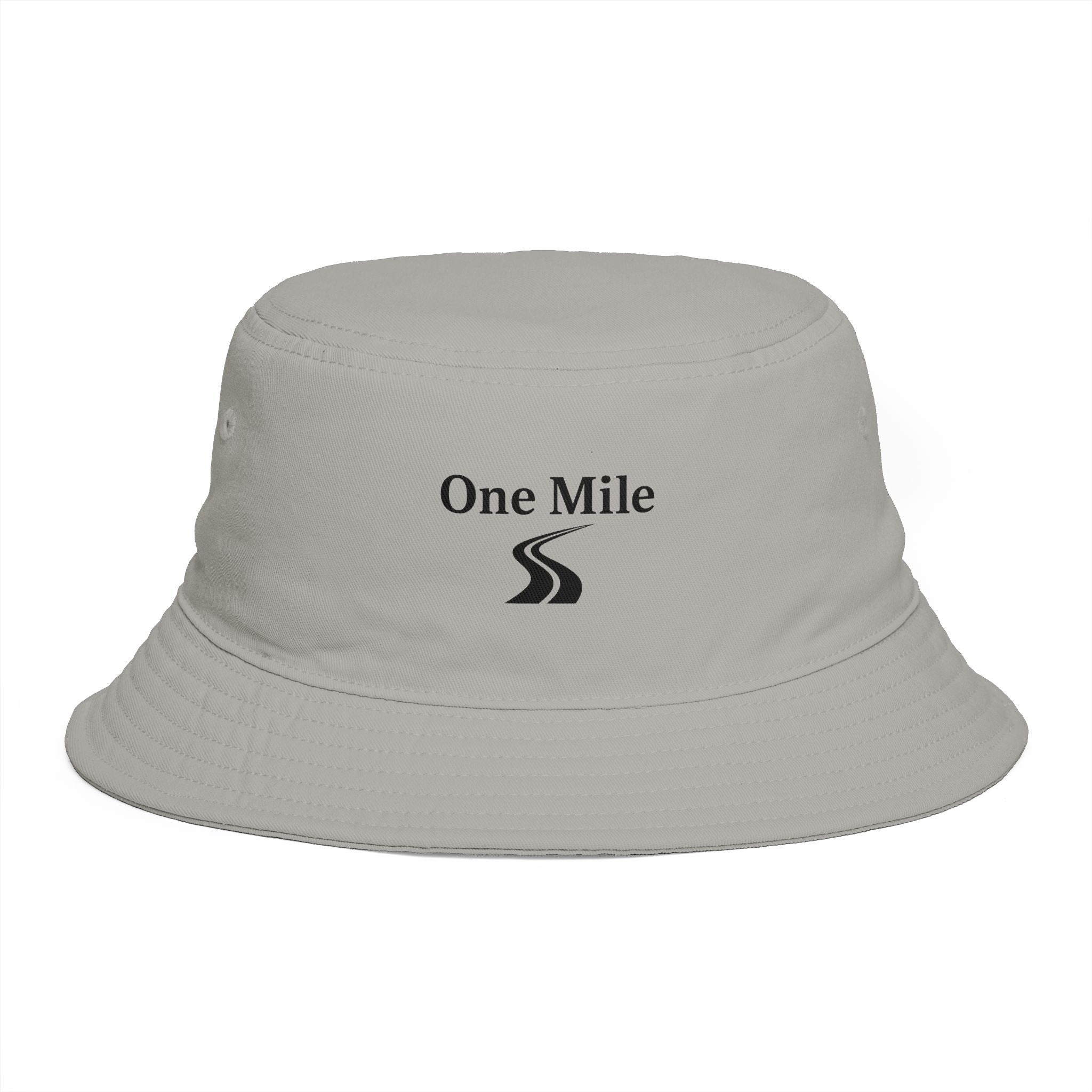 One Mile Bucket Hat — Road Logo Casual Outdoor Sun Hat
