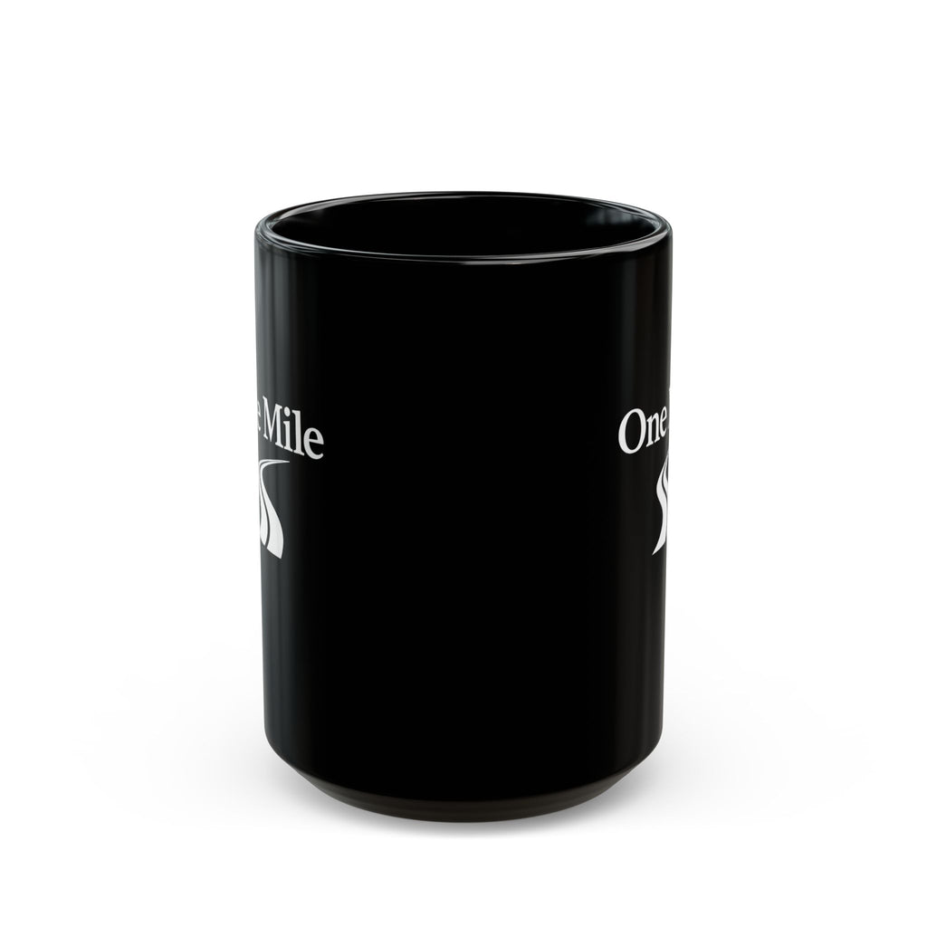 One Mile Black Coffee Mug – Motivational Running / Walking Gift (11oz & 15oz)