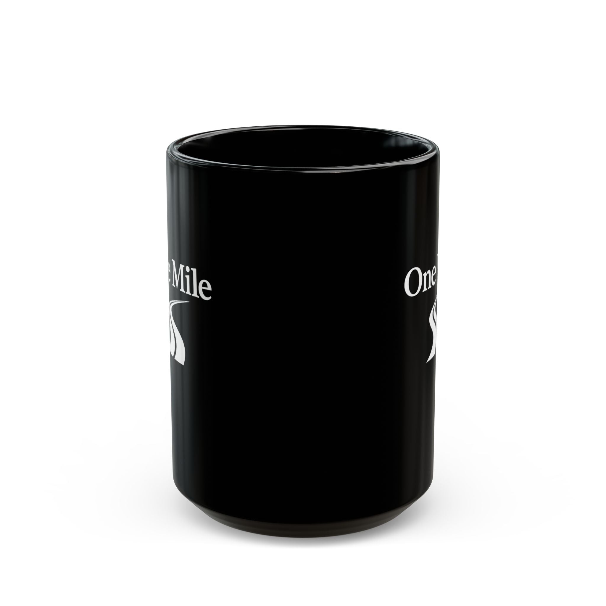 One Mile Black Coffee Mug – Motivational Running / Walking Gift (11oz & 15oz)