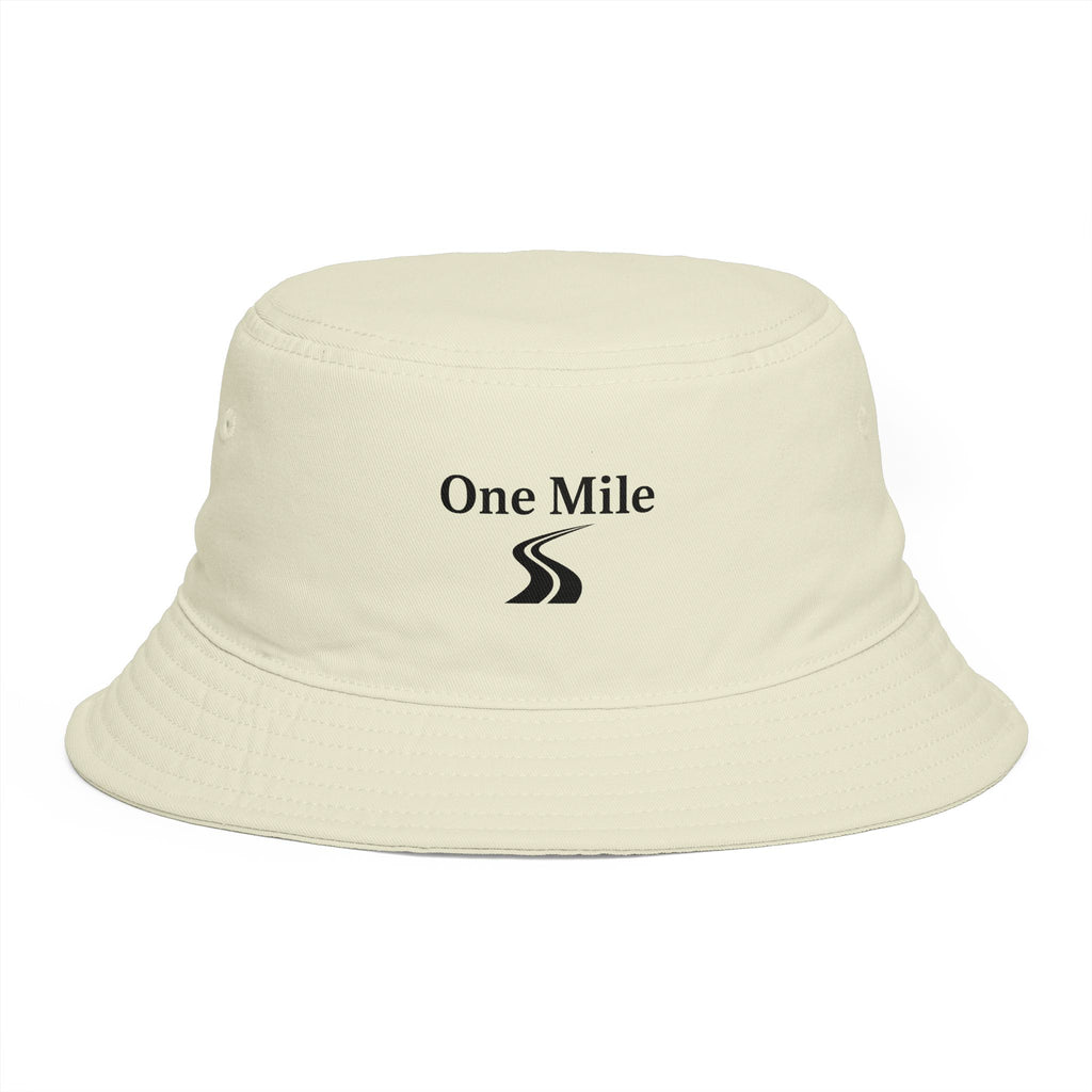 One Mile Bucket Hat — Road Logo Casual Outdoor Sun Hat