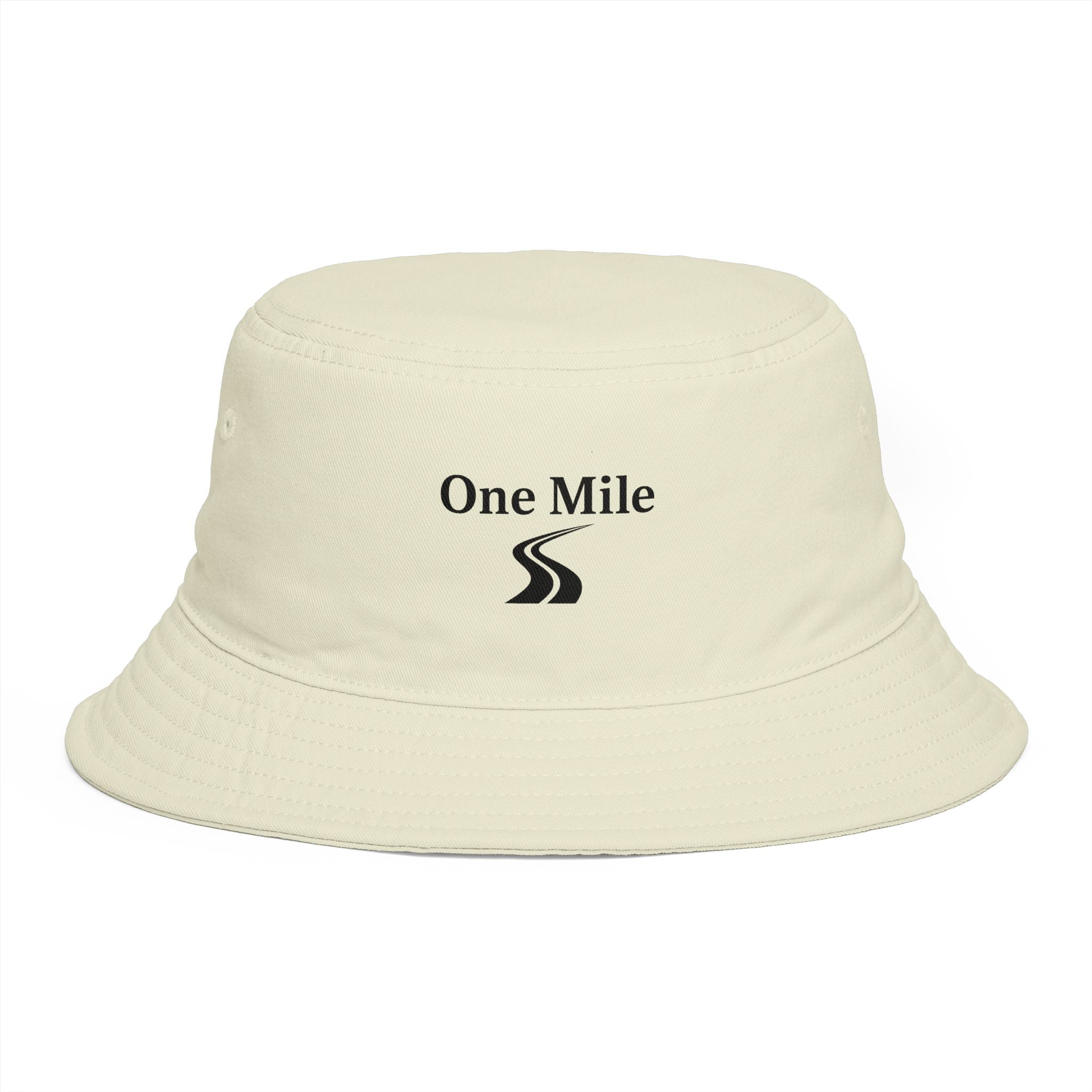 One Mile Bucket Hat — Road Logo Casual Outdoor Sun Hat