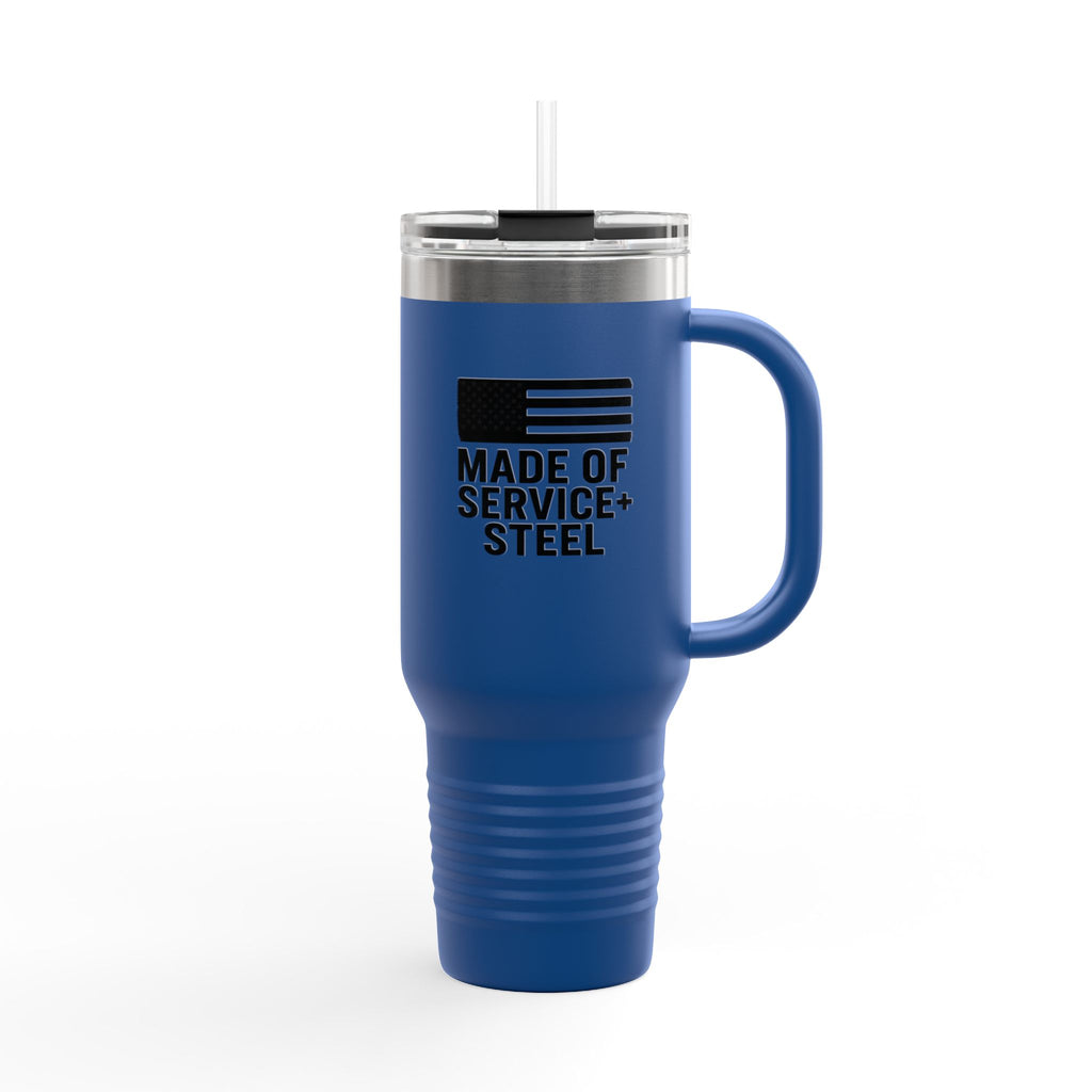 One Mile Veteran/Citizen/Civil Servant/Patriot 40oz Insulated Travel/Office/Workout Mug