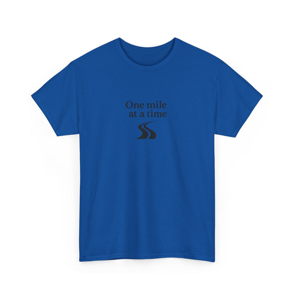 One Mile Endurance Tee — Inspirational White Graphic T-Shirt