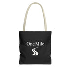 One Mile Logo Tote Bag — Everyday Traveler / Running & Fitness Canvas Tote