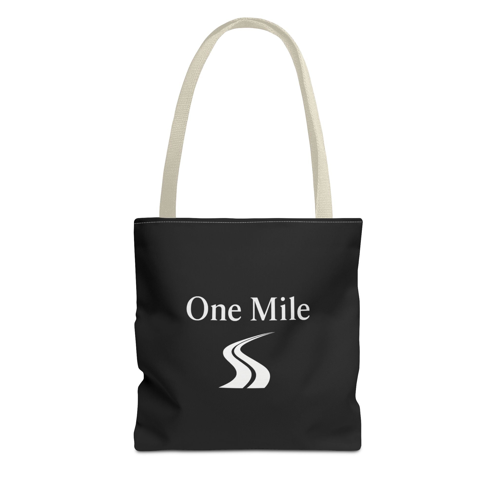 One Mile Logo Tote Bag — Everyday Traveler / Running & Fitness Canvas Tote