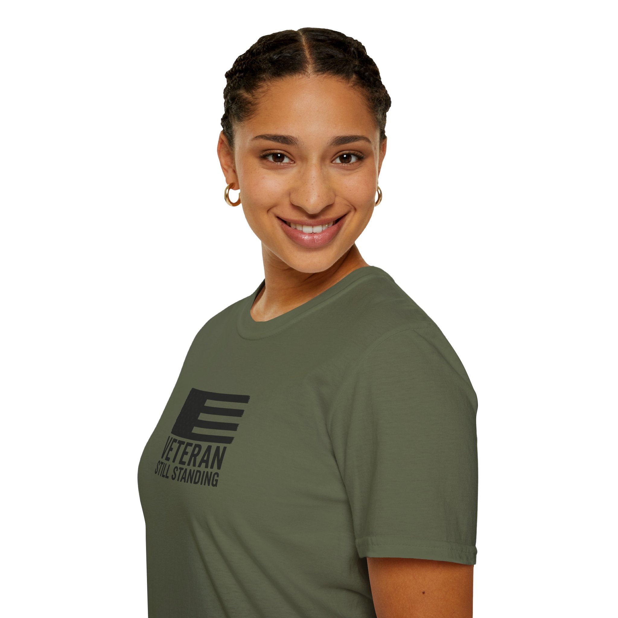 One Mile Veteran/Service Member  — "Still Standing." Motivational Minimalist Tee