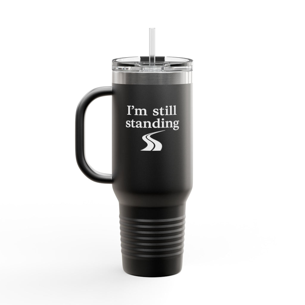 I'm Still Standing 40oz Insulated Travel Mug (Black)