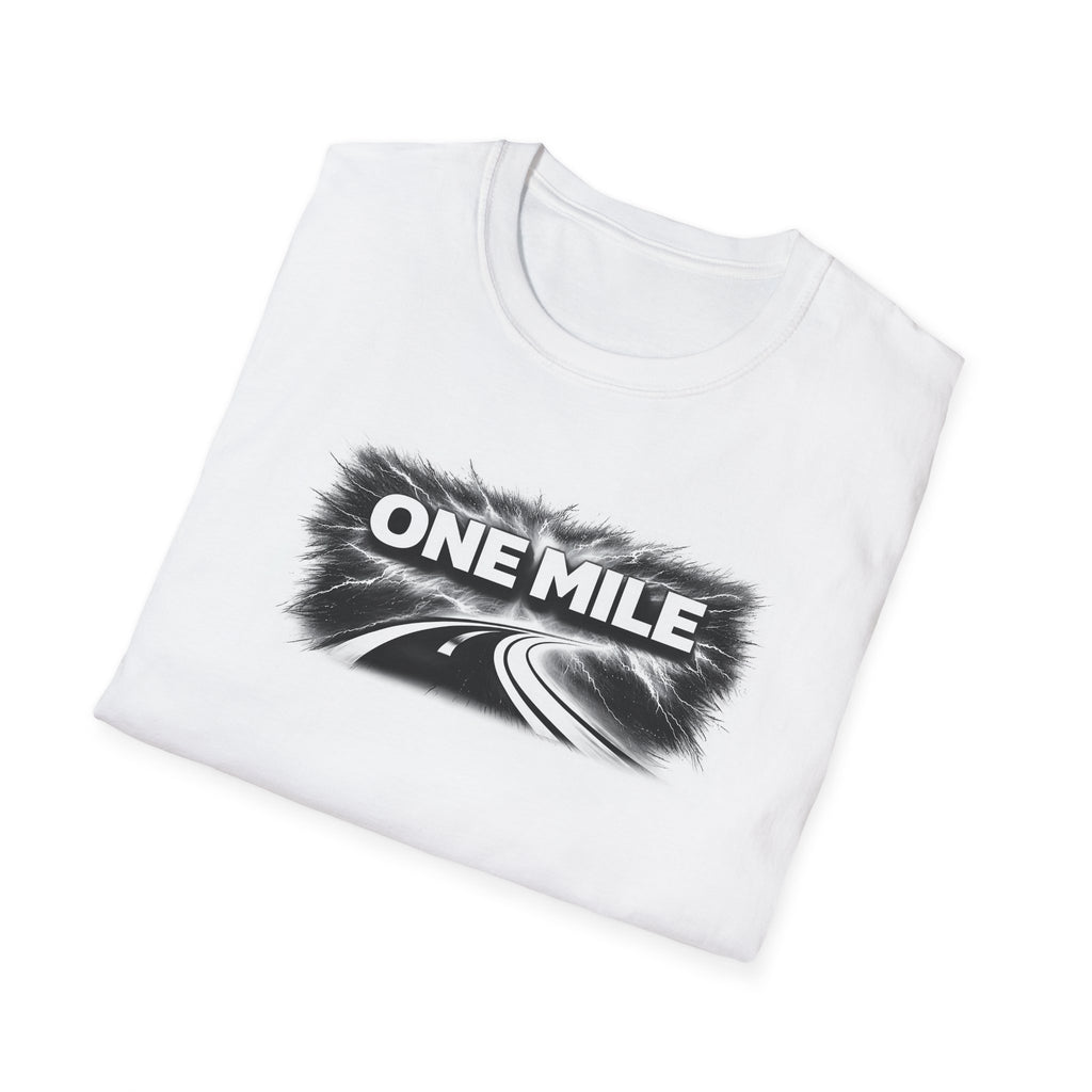 One Mile Lightning Tee — Motivational Minimalist Tee