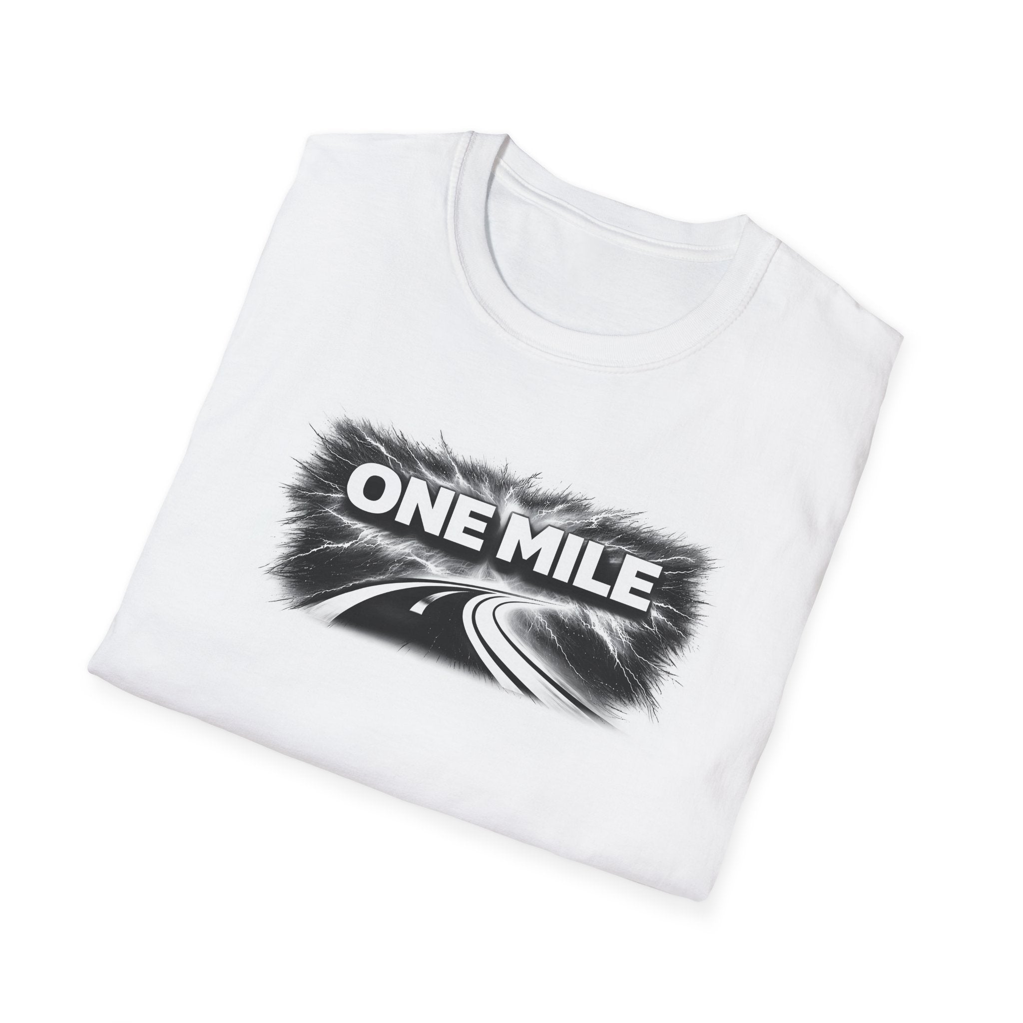 One Mile Lightning Tee — Motivational Minimalist Tee