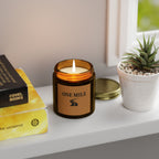 Scented Candle — Coconut Apricot Wax (4oz/9oz) | "ONE MILE" Inspirational Jar Candle