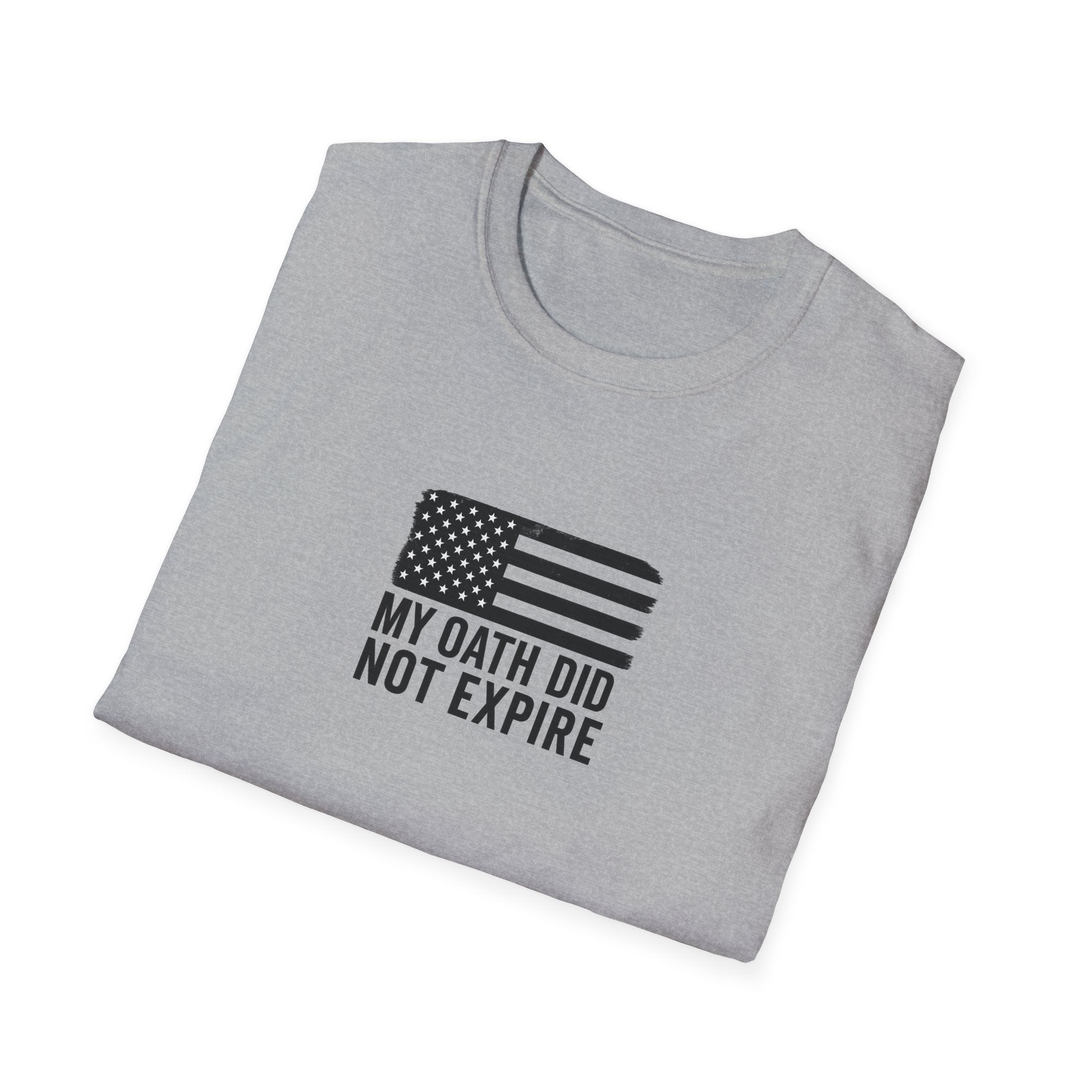 One Mile Veteran/Service Member — "My Oath Did Not Expire" Motivational Minimalist Tee