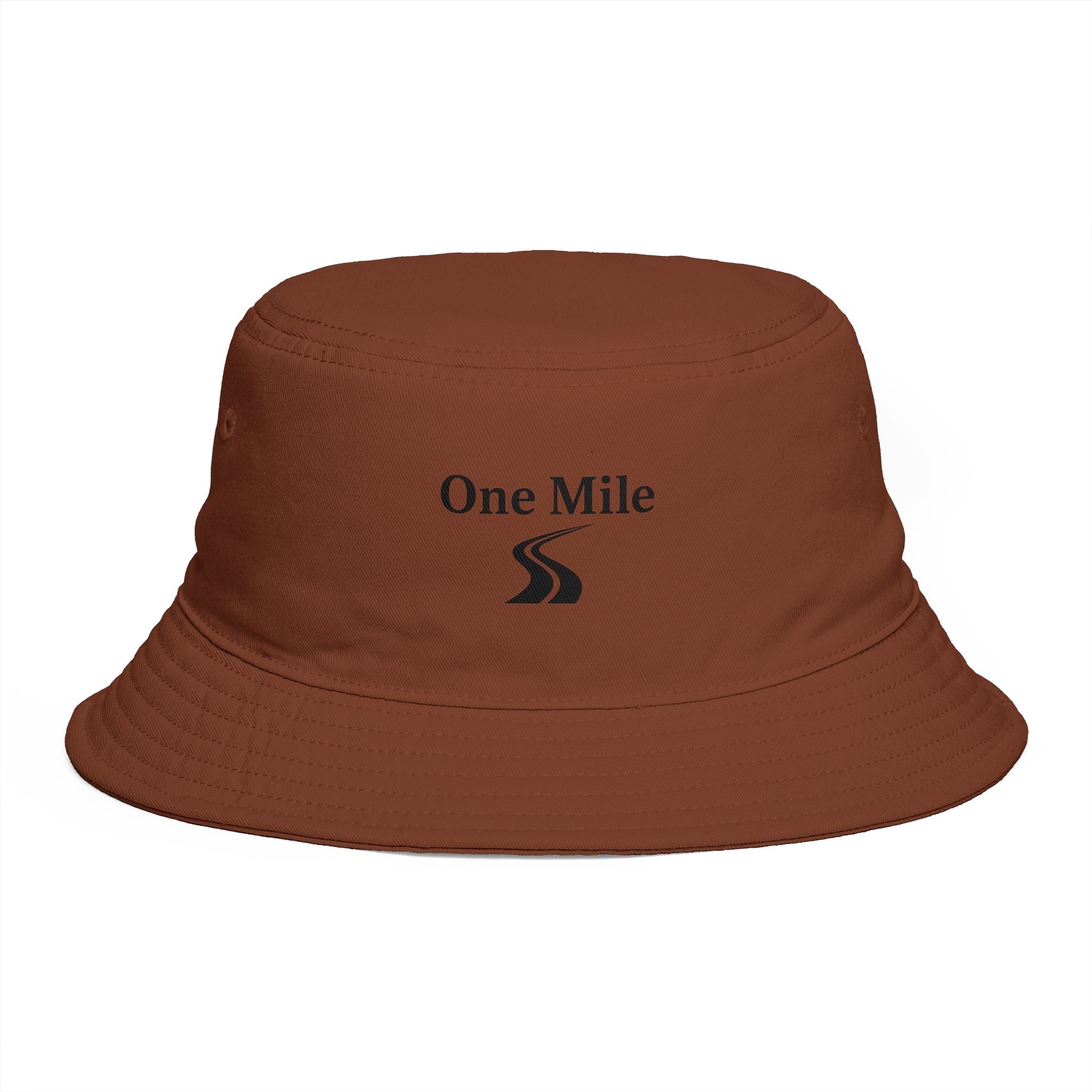 One Mile Bucket Hat — Road Logo Casual Outdoor Sun Hat