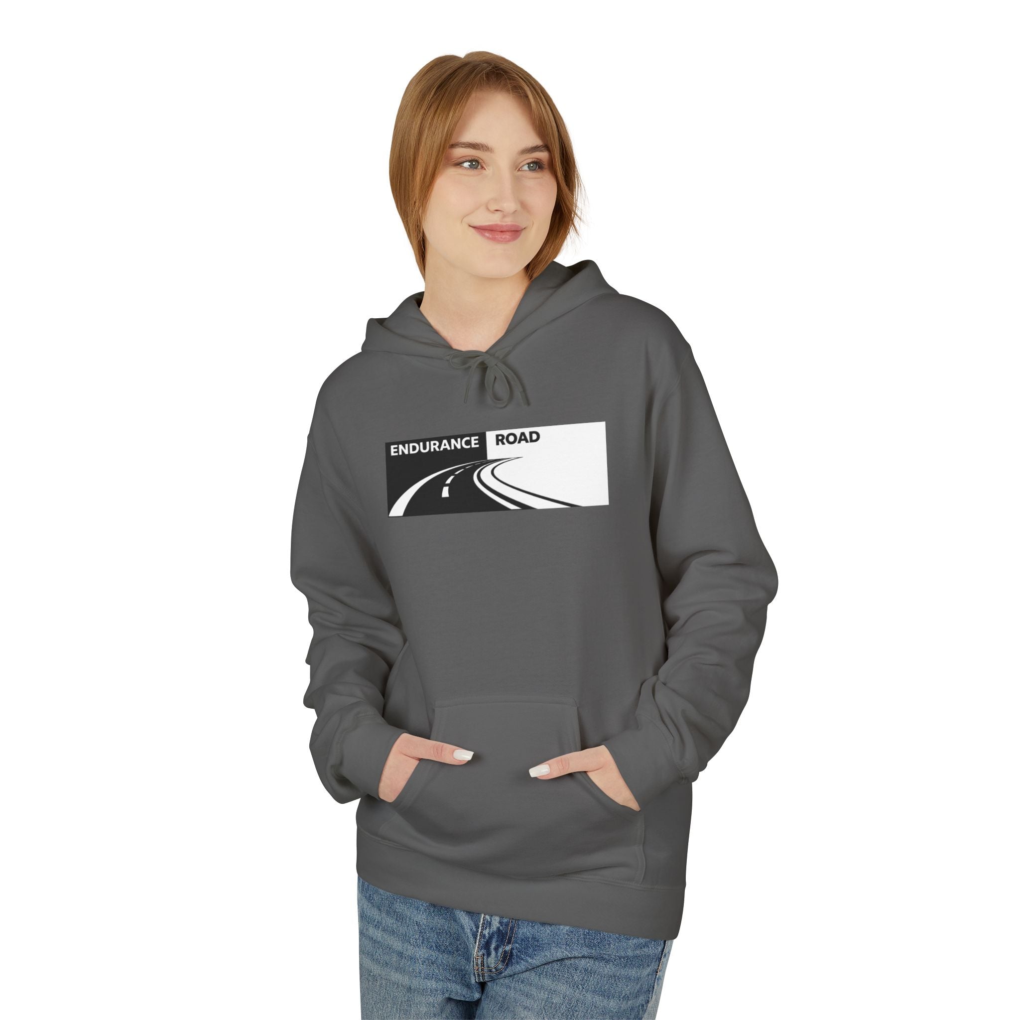 Endurance Road Hoodie – Minimal Runner Graphic Pullover