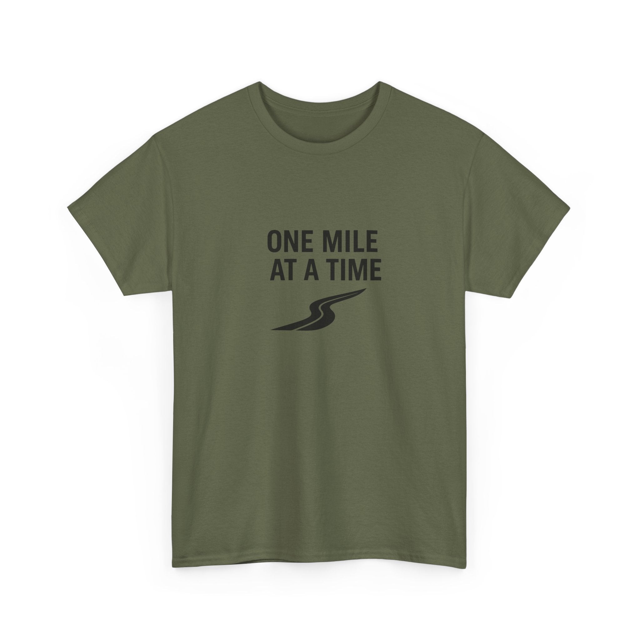 One Mile Endurance Tee — Inspirational White Graphic T-Shirt