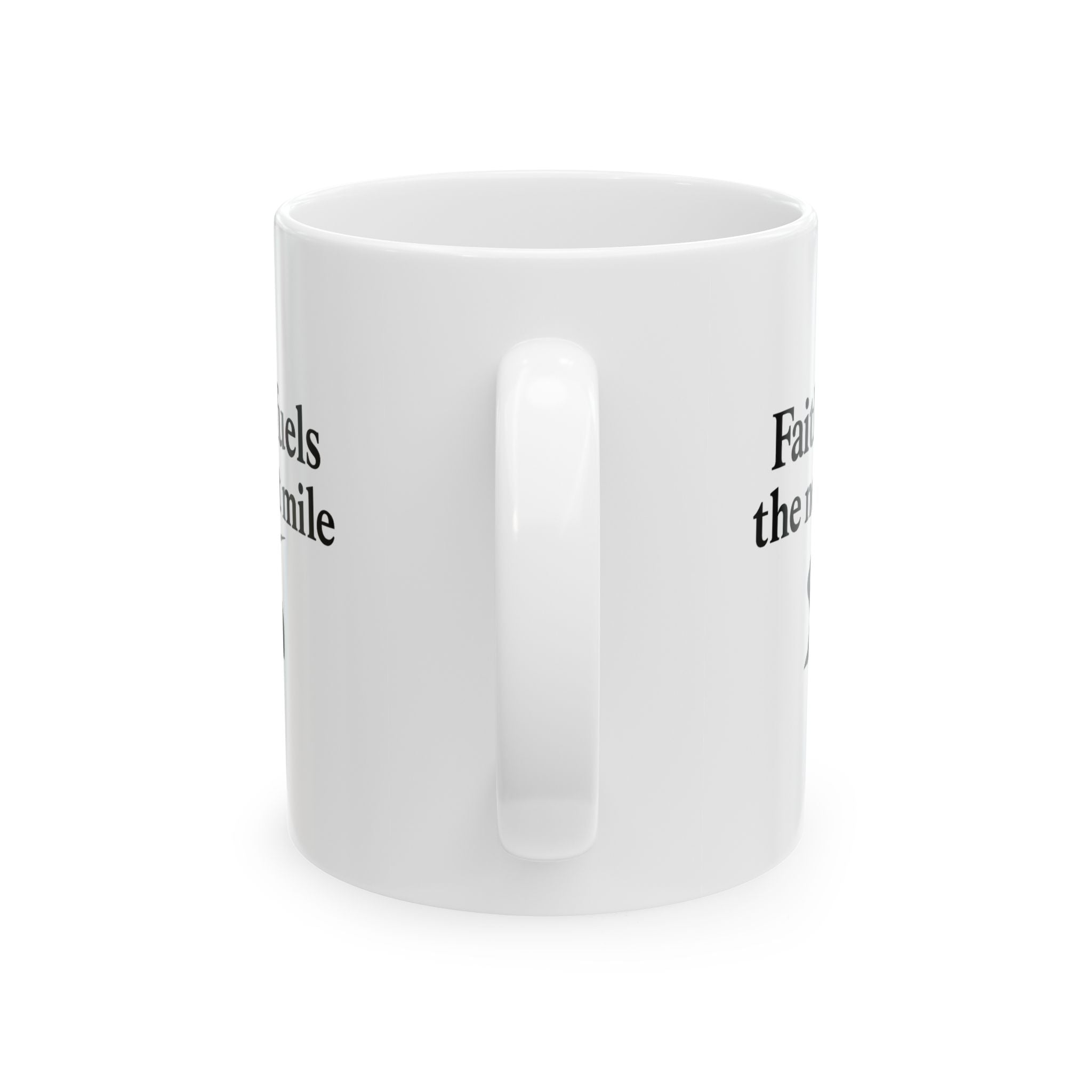 One Mile Road Map Ceramic Mug — Runner & Traveler Coffee Cup (11oz, 15oz)