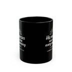 One Mile Black Coffee Mug – Motivational Running / Walking Gift / Office / Traveler (11oz & 15oz)