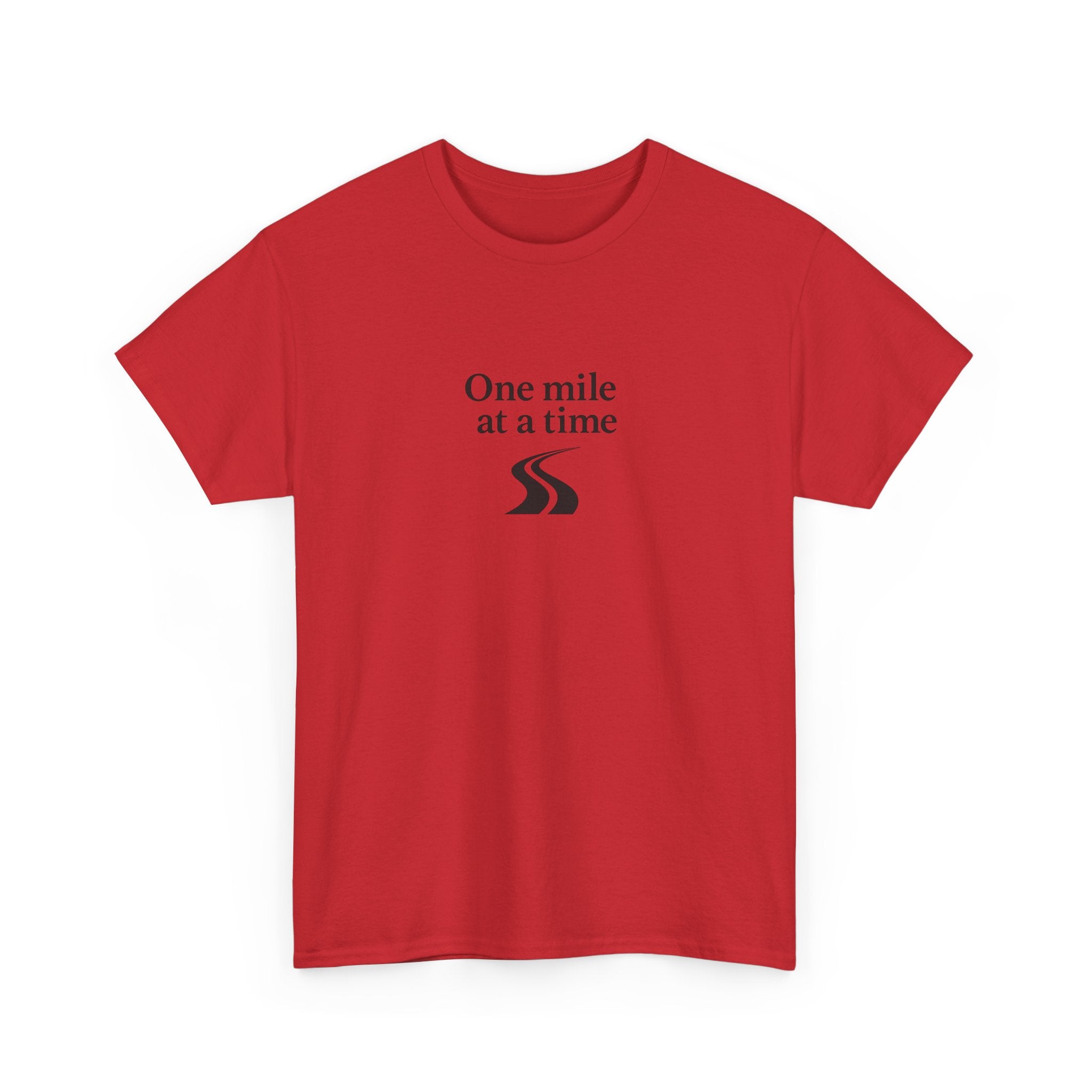 One Mile Endurance Tee — Inspirational White Graphic T-Shirt