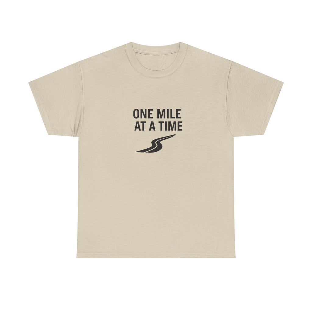 One Mile Endurance Tee — Inspirational White Graphic T-Shirt