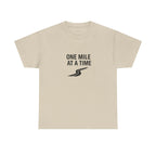 One Mile Endurance Tee — Inspirational White Graphic T-Shirt