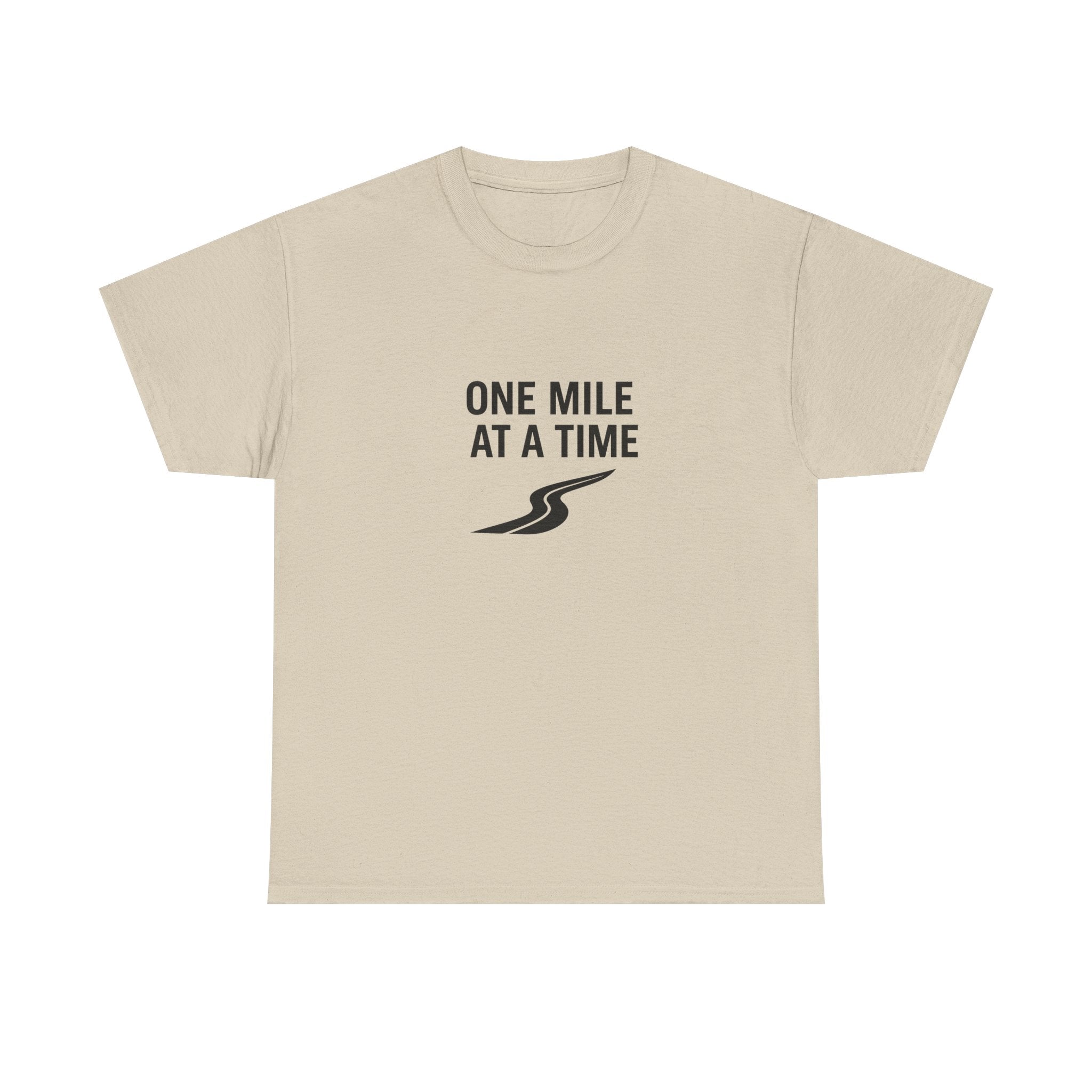 One Mile Endurance Tee — Inspirational White Graphic T-Shirt