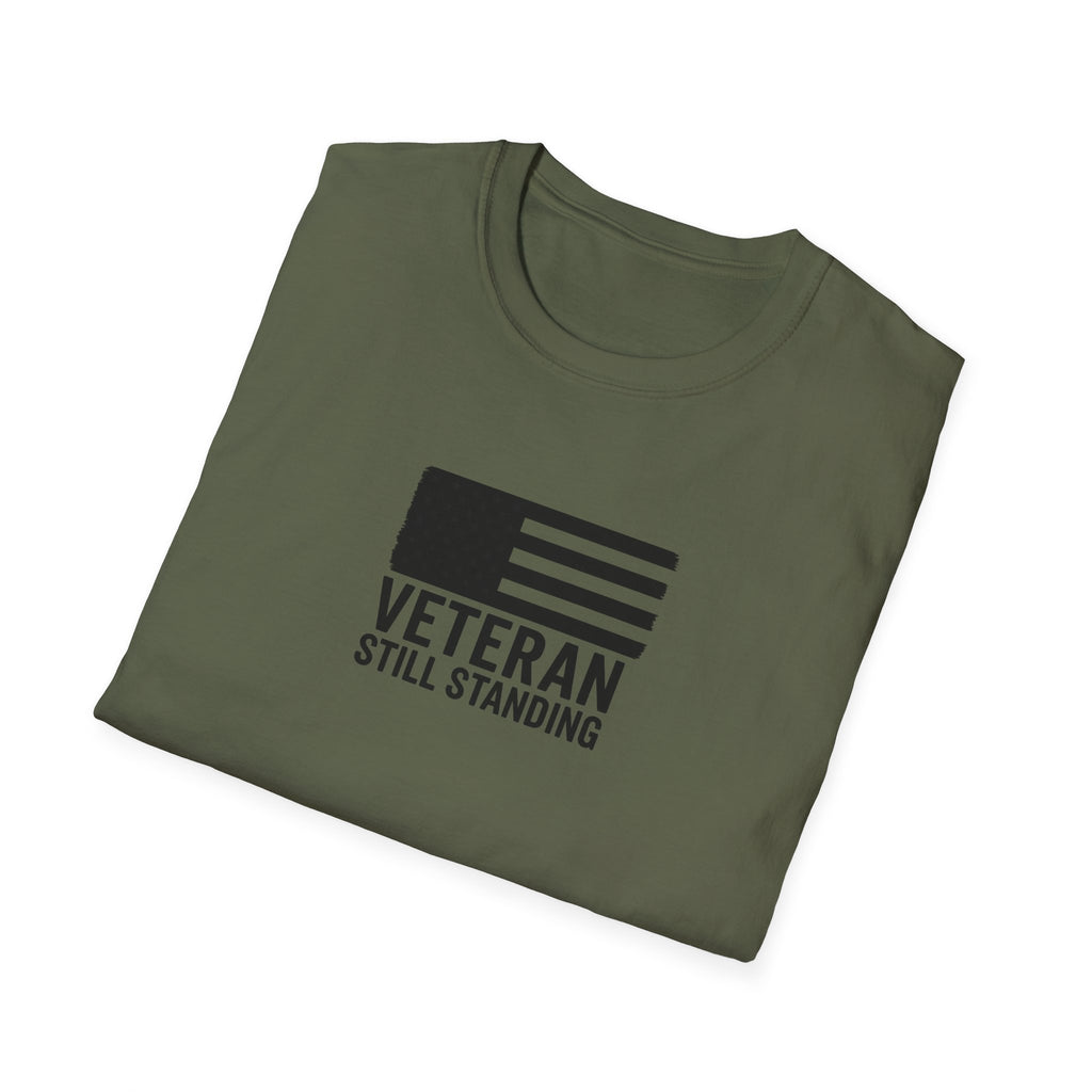 One Mile Veteran/Service Member  — "Still Standing." Motivational Minimalist Tee