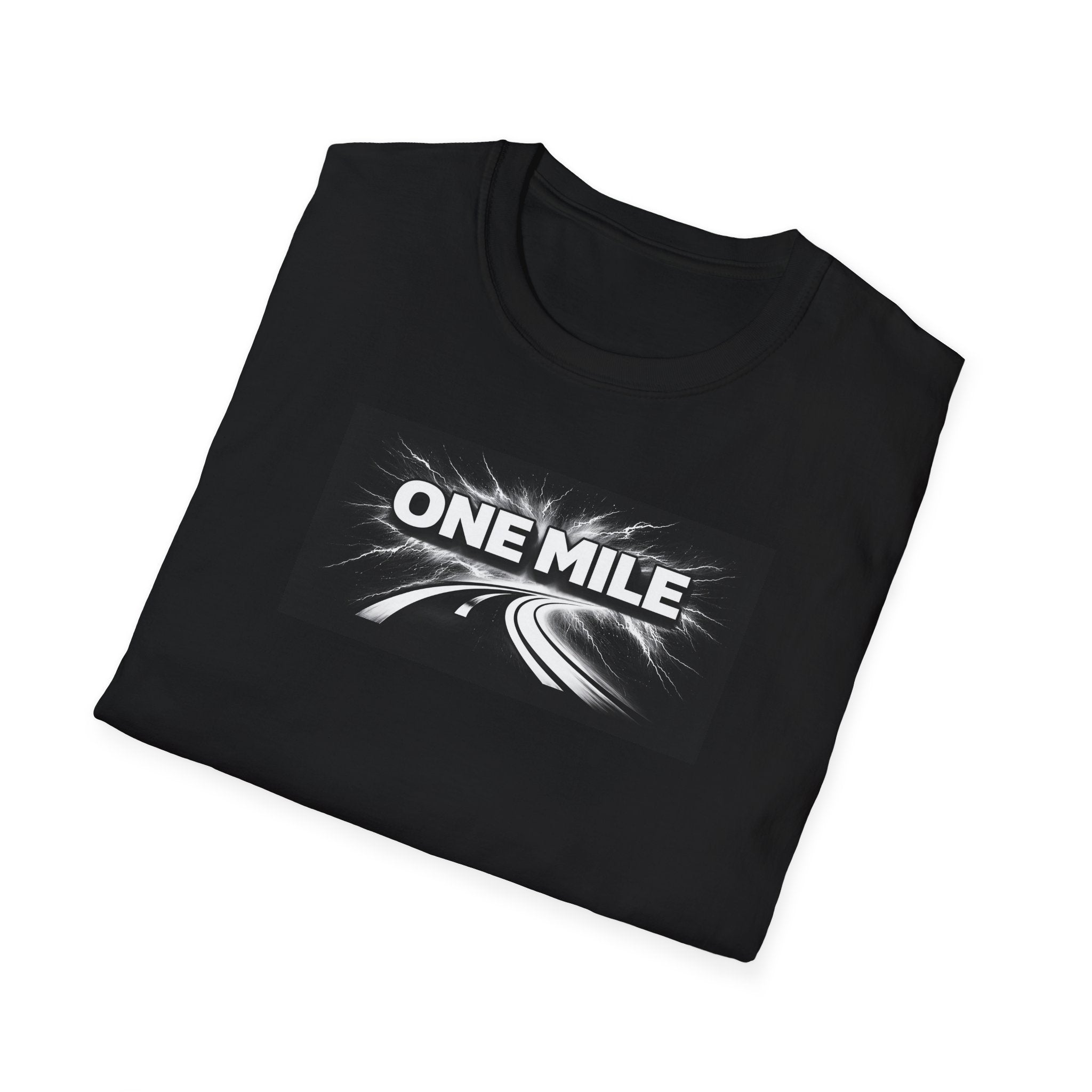 One Mile Lightning Tee — Motivational Minimalist Tee
