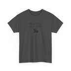 One Mile at a time Tee — Inspirational White Graphic T-Shirt