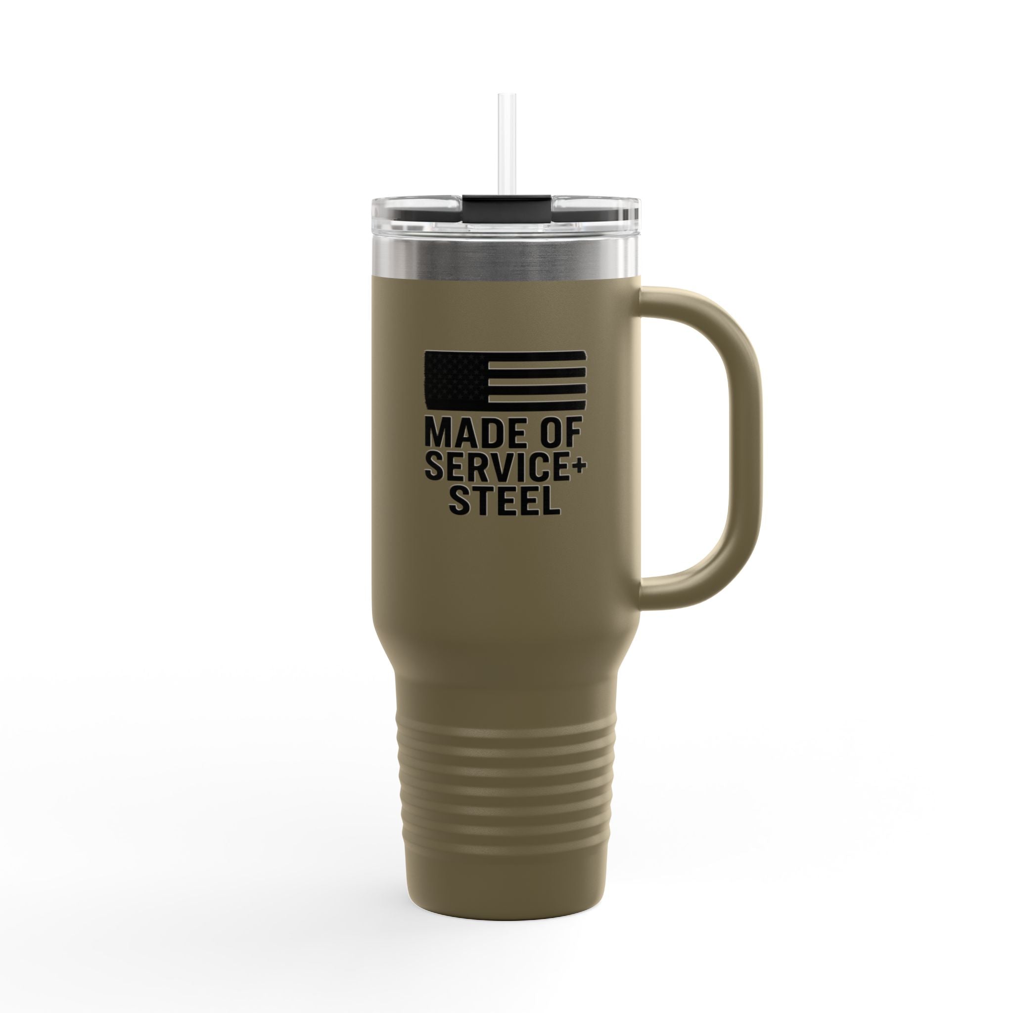 One Mile Veteran/Citizen/Civil Servant/Patriot 40oz Insulated Travel/Office/Workout Mug