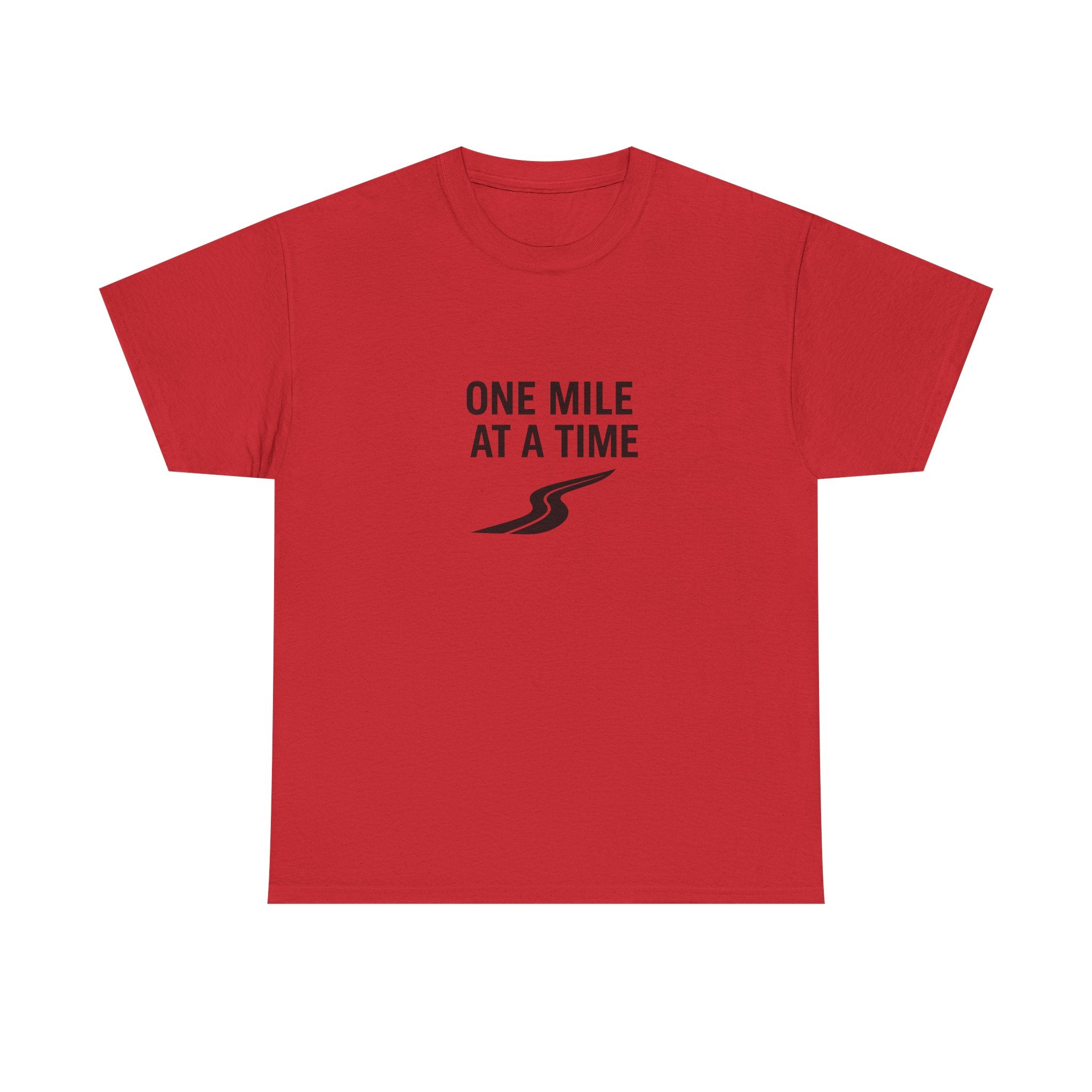 One Mile Endurance Tee — Inspirational White Graphic T-Shirt