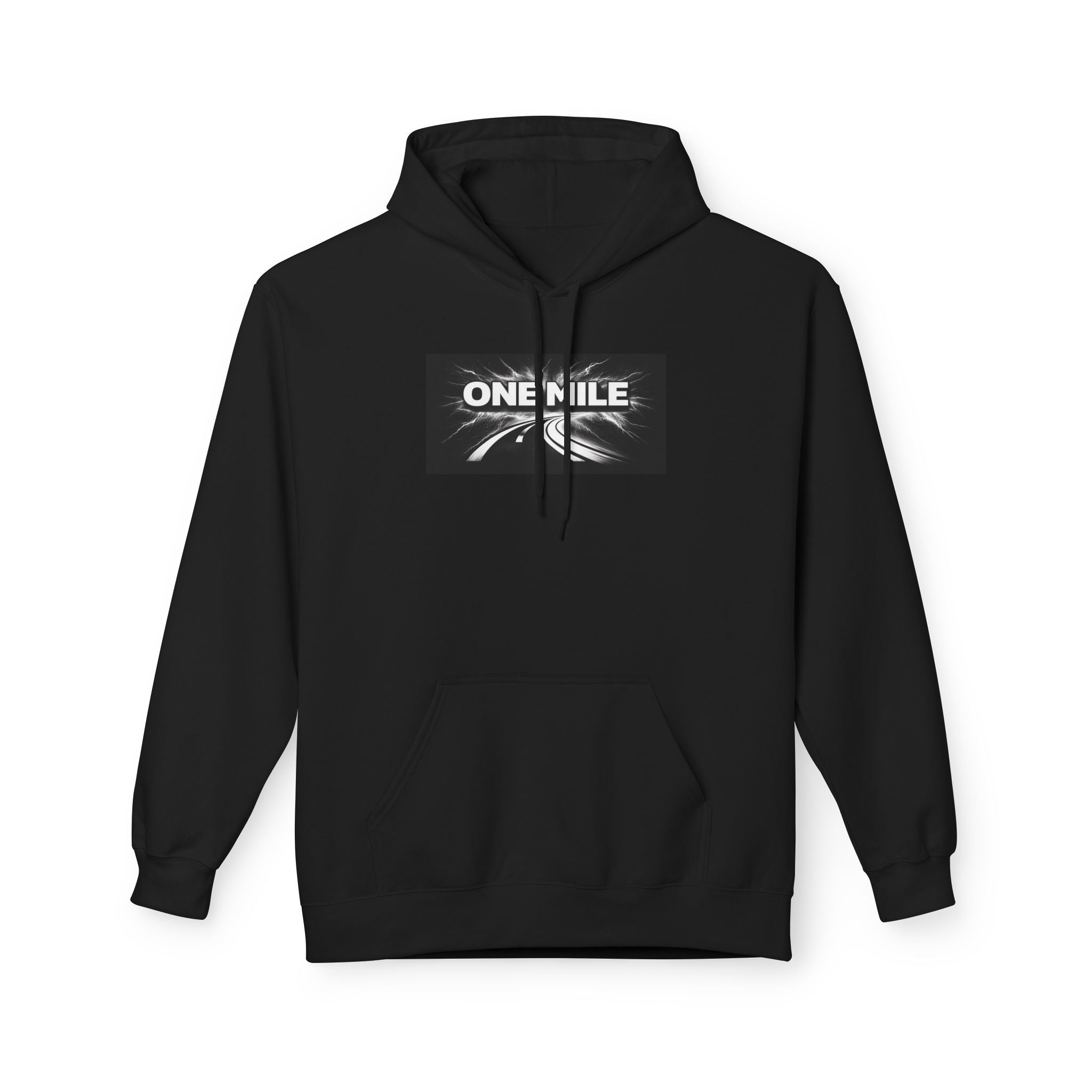 One Mile Lightning  Hoodie – Minimal Runner Graphic Pullover