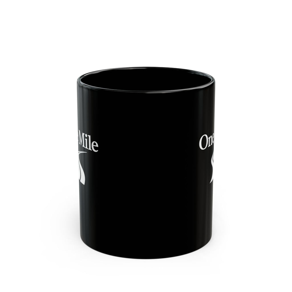 One Mile Black Coffee Mug – Motivational Running / Walking Gift (11oz & 15oz)