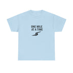 One Mile Endurance Tee — Inspirational White Graphic T-Shirt