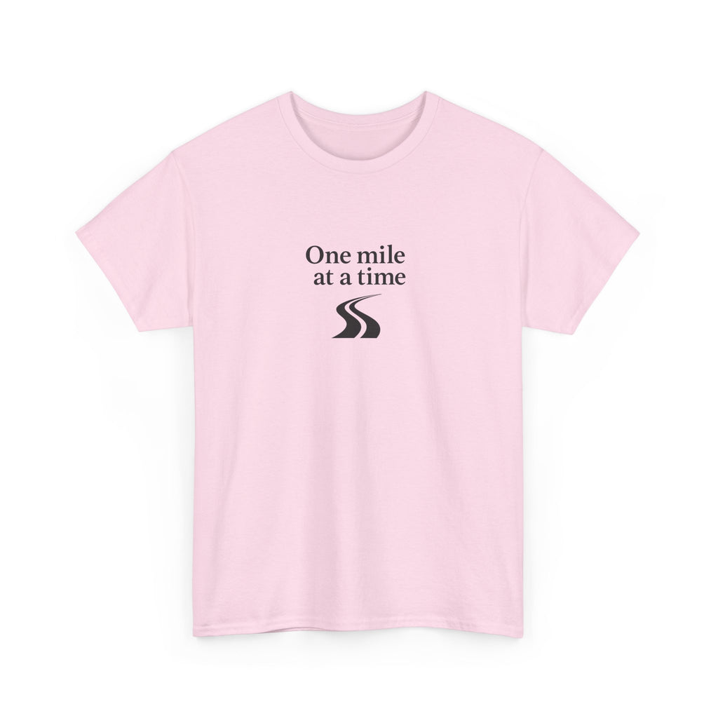 One Mile Endurance Tee — Inspirational White Graphic T-Shirt