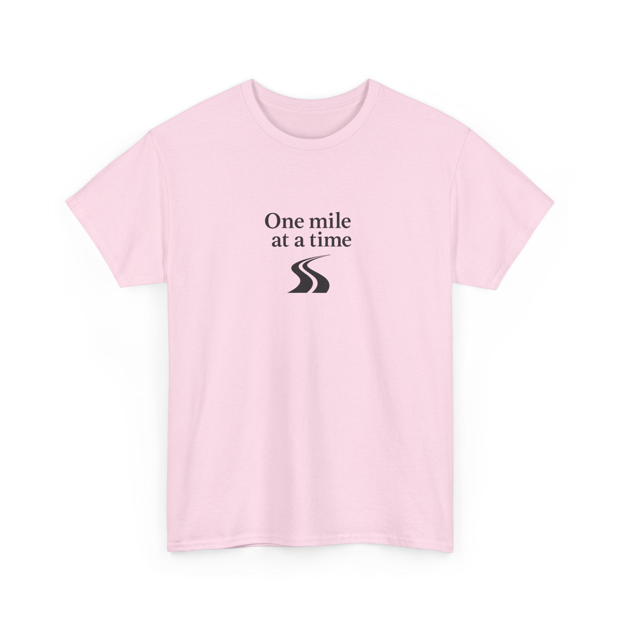 One Mile Endurance Tee — Inspirational White Graphic T-Shirt