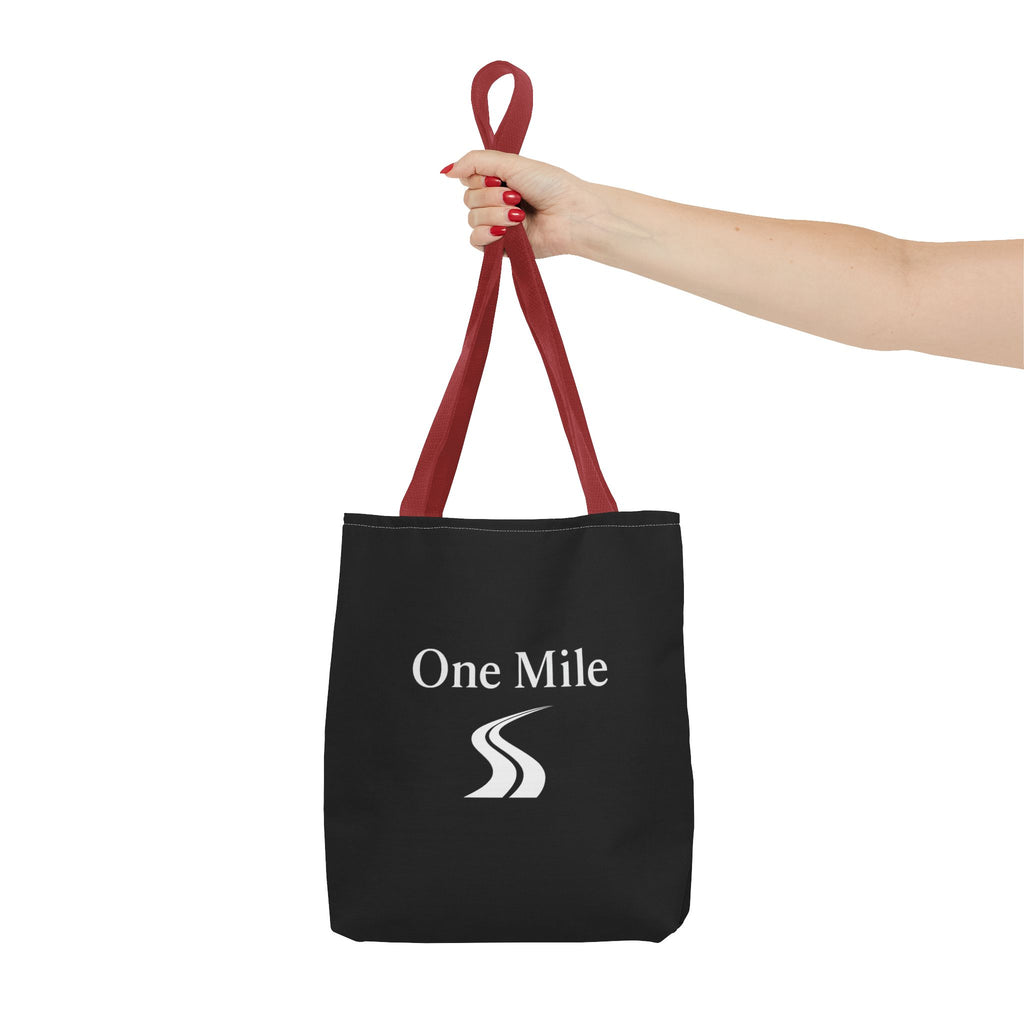 One Mile Logo Tote Bag — Everyday Traveler / Running & Fitness Canvas Tote