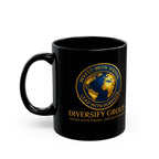Special Edition Global Support Black Coffee Mug – Motivational Running / Walking Gift / Office / Traveler (11oz & 15oz)