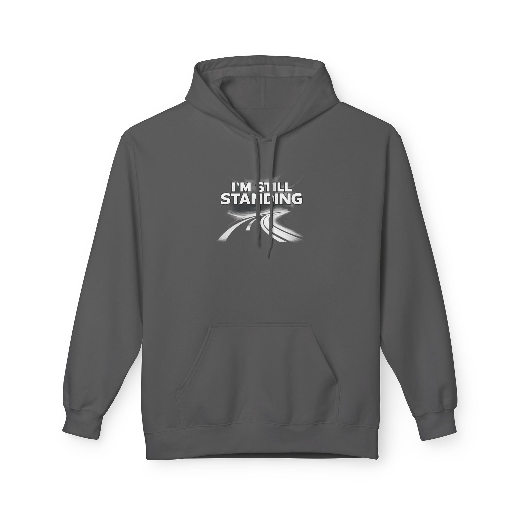 I'm Still Standing Hoodie – Minimal Runner Graphic Pullover / Resilience